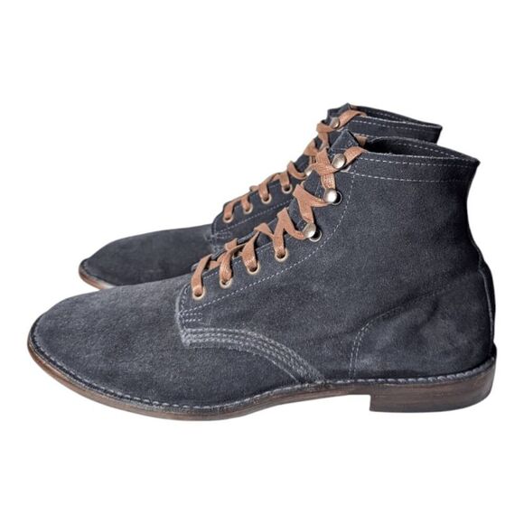 VINTAGE SHOE CO Jagger II Navy Blue Lace-Up Boot Size 11